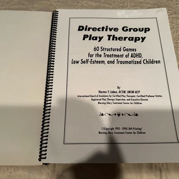 Directive play therapy-60 structured games for the treatment of ADHD&self esteem - Picture 2 of 9